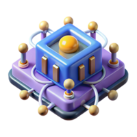 elegant rustic Quantum computer performing complex calculations original png