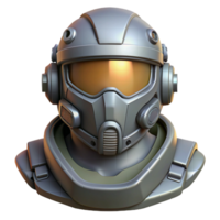 beautiful vintage Advanced power armor helmet with visor premium png