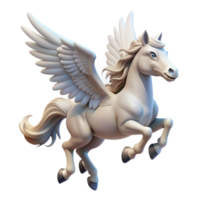extraordinary rustic A majestic pegasus with white wings and a flowing mane, soaring through a cloudy sky, dramatic lighting, fantasy animal art style detailed png