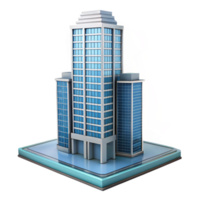 wonderful rustic Modern skyscraper architectural model high resolution png