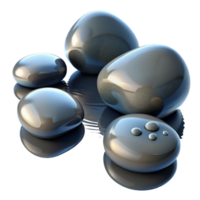 dramatic rustic A group of pebbles smoothed by water, wet and reflective, studio lighting, minimalist style exclusive png