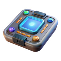 serene modern Sci-fi data pad, touchscreen interface, holographic display 4K png