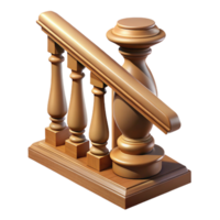 impressive abstract Baluster, turned wood, staircase high quality png