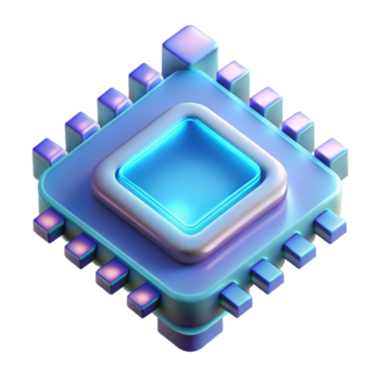 utöver det vanliga modern en enda, bioluminescerande mikrochip, invecklat mönstrad, emitterande en mjuk, eterisk glöd, återges i en fotorealistisk stil med extrem närbild professionell png