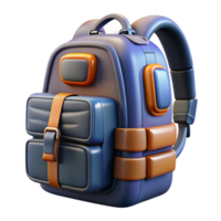 vibrant abstract Futuristic backpack, sleek design, multiple compartments detailed png