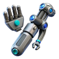 magnificent abstract Cybernetic arm with interchangeable tool attachments premium png