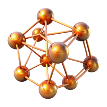 maravilloso tradicional un red de interconectado, brillante orbes, pulsante con un cálido, bioluminiscente luz, parecido a un complejo neural red. bioarte estilo auténtico png