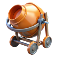 stunning classic Cement mixer drum rotating authentic png