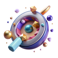 vibrant creative Futuristic Loading Spinner Animation Cutout for Web Design original png