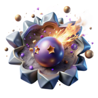 extraordinary contemporary Galactic Core Explosion Cutout for Visual Storytelling high resolution png