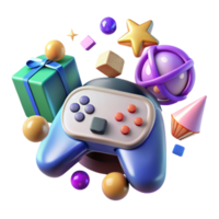 beautiful abstract Gaming Icons Bundle Isolated for Entertainment and Recreation original png
