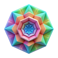 dramatic modern A series of concentric pentagons, radiating outwards with vibrant, pastel colors, in a psychedelic, op art style high quality png