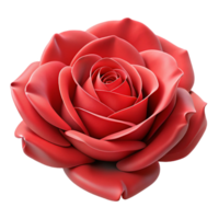 dramatic traditional A single, perfect rose, deep red in color, fully bloomed authentic png