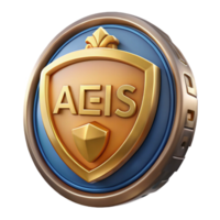 impressive rustic Aegis, shield of Zeus and Athena high quality png
