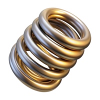 serein rustique steampunk printemps avec fermement blessure bobines et une métallique terminer authentique png