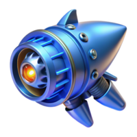 dramatic abstract Spaceship engine nozzle, glowing blue, intricate mechanics professional png