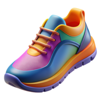 wonderful rustic Running shoes, athletic, colorful design, authentic png