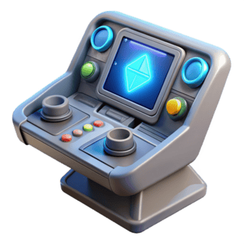 vibrerande rustik rymdskepp navigering trösta, komplex skärmar, lysande knappar professionell png