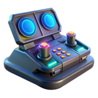 elegant rustic A futuristic control panel with glowing buttons and interactive displays, illuminated by a dim, ambient light, in a science fiction style high quality png