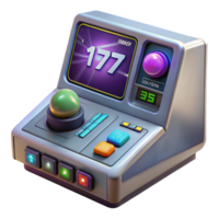 extraordinary minimalist Spaceship navigation console, holographic map, glowing buttons exclusive png