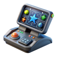 wonderful minimalist Spaceship navigation console with interactive star map exclusive png