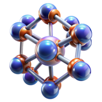 dramatic abstract A group of nanobots assembling a complex molecular structure, illuminated by a microscopic light source, in a scientific illustration style premium png