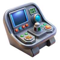 impressive classic Spaceship cockpit control panel, buttons and screens authentic png