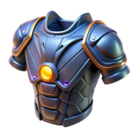 impressive minimalist Sci-fi shoulder pad, armored plating, glowing lights 4K png