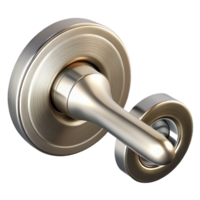 dramatic rustic Modern door handle, brushed nickel, high quality png