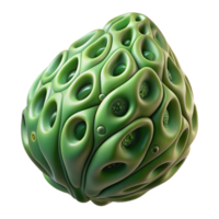 serene classic Alien seed pod with intricate organic patterns authentic png