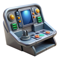 magnífico minimalista nave espacial cockpit ao controle painel, complexo botões e monitores exclusivo png