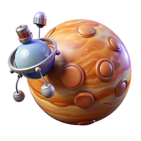 magnificent rustic Space probe exploring another planet original png