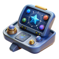 stunning abstract Spaceship navigation console with interactive star map original png