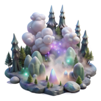 serene vintage Ghostly Fog in Forest Transparent for Halloween Graphics authentic png