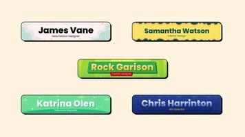 Flat Animation Lowerthird motion_graphic