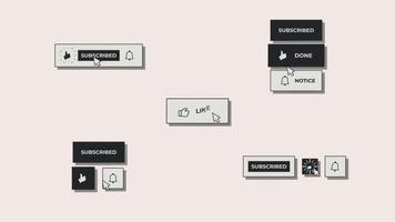 Social Media Subscribe Button motion_graphic