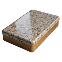 stunning minimalist Countertop slab, granite, polished, 4K png