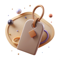 vibrant creative Gift Tag Blank String Attached Label Isolated for Gift Wrapping genuine png