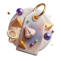 extraordinary abstract Gift Tag Transparent Blank for Present Labeling high quality png