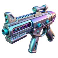 serene artistic High-tech plasma rifle with intricate detailing professional png