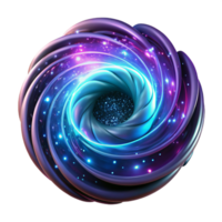 magnificent modern A dynamic, swirling mass of digital particles, forming a vortex-like shape, with a dramatic, neon lighting, in a cyberpunk, abstract style authentic png