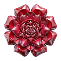 stunning rustic A kaleidoscope of fragmented, mirrored images of a single, crimson rose, creating a surreal, hypnotic effect, with a soft, diffused lighting. Surrealist style 4K png