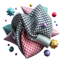 extraordinary rustic Gingham Fabric Texture Checkered Design Cutout high quality png