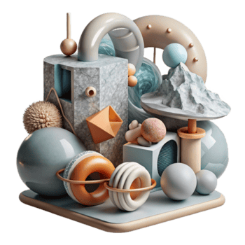 Maravilhoso rústico uma caótico assembléia do encontrado objetos e texturas, criando uma surreal, sonhe como composição, com uma macio, difuso iluminação. dadaísta estilo profissional png