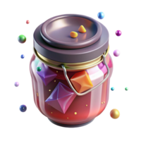 impressive artistic Glass Jar Jam Lid Transparent for Food Preservation Design authentic png