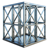 vibrant classic Skyscraper steel frame structural element high resolution png