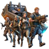 wonderful modern A group of space pirates, clad in tattered leather and wielding energy weapons, boarding a derelict spaceship. Gritty, realistic lighting, space opera style detailed png