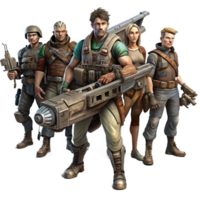 wonderful abstract A group of space pirates, clad in tattered leather and wielding energy weapons, boarding a derelict spaceship. Gritty, realistic lighting, space opera style high quality png