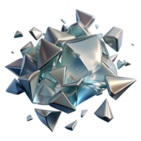 beautiful abstract Glass Texture Broken Shards Isolated for Crime Scene Design premium png