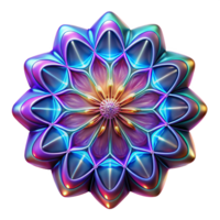 Maravilhoso rústico uma luminoso, fractal padrão, com uma brilhante, néon luz, dentro uma psicodélico estilo 4k png